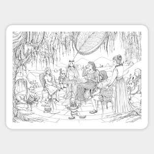 The Palace Garden Tea Party Sticker